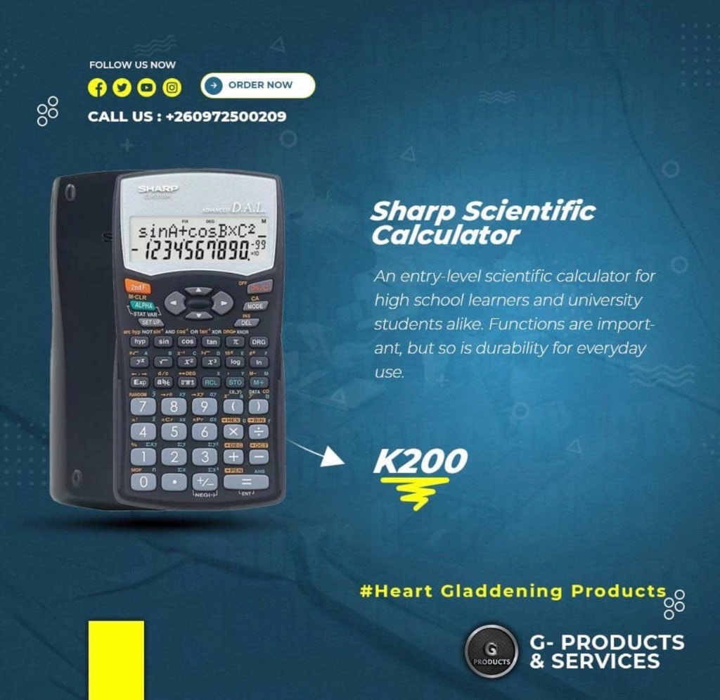 Sharp EL-531WH Scientific Calculator — G-Products